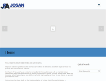 Tablet Screenshot of josanlaw.com